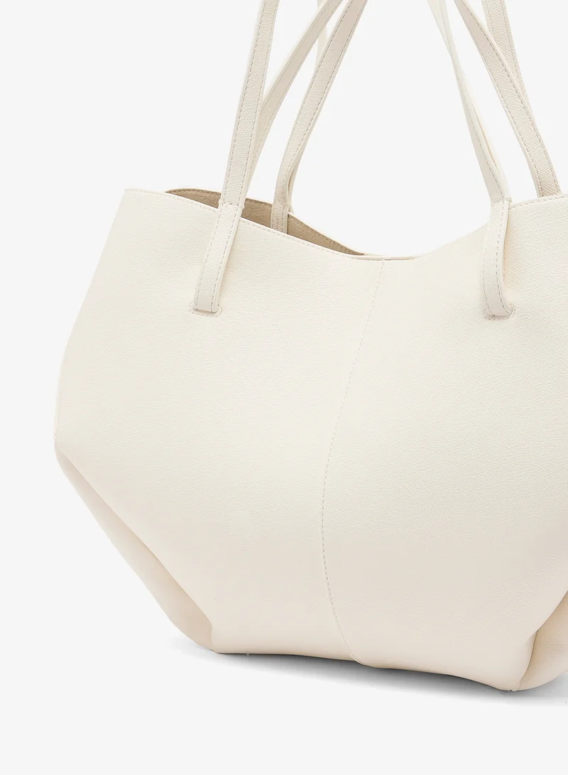 ELLA White East-To-West Adjustable Tote Bag for Women | Best Price UAE